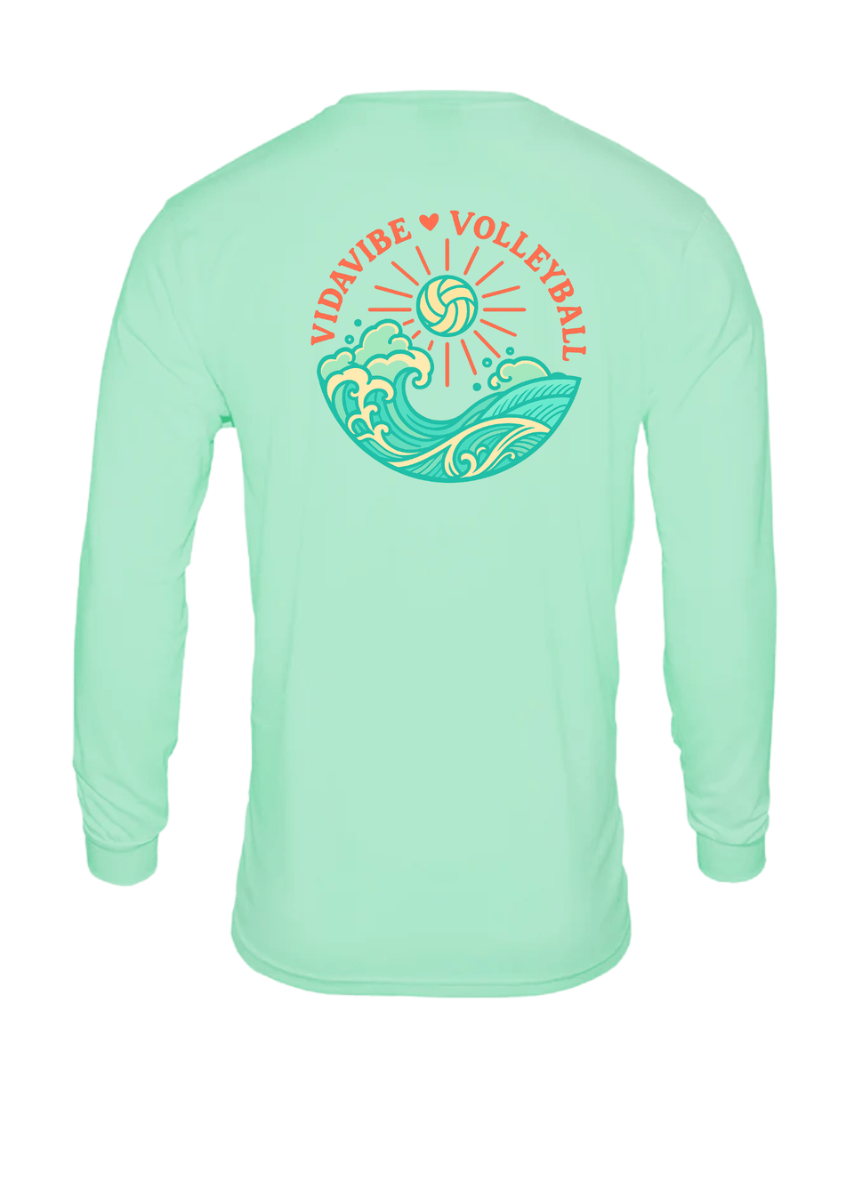 Ocean Vibes Volleyball Long Sleeve Dri-Fit